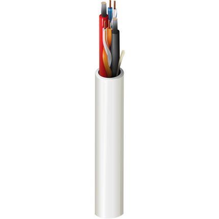 Belden Cable 5284UE 0091000 | PTZ-Kabel (Steuerung + Stromversorgung), Riser-CMR, 2–23 AWG massive blanke Kupferpaare mit Polyolefin-Isolierung (Cat5e), 2–16 AWG verzinnte Kupferlitzenleiter mit Polyolefin-Isolierung, PVC-Ummantelung