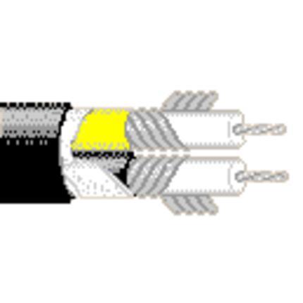 Belden Cable 1808A B591000 | S-Video-Kabel, 2–30 AWG verzinntes Kupfer-Koaxialkabel, Isolierung aus HDPE-Schaum, Spiralschirm aus 90 % verzinntem Kupfer, PVC-Ummantelung