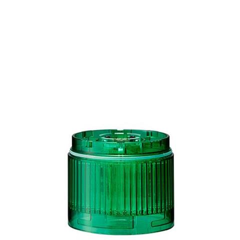 PATLITE LR6-E-G+FB295 | LED-Modul, grün, farbige Linse, 60 mm Durchmesser. Zur Verwendung mit LR6+FB295-Signaltürmen