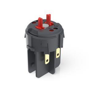 RAFI 1201265049000 | RAFIX FS Schaltelement Not-Halt QC, Gold, Lichtleiter, für LED Clip, 2 Ö