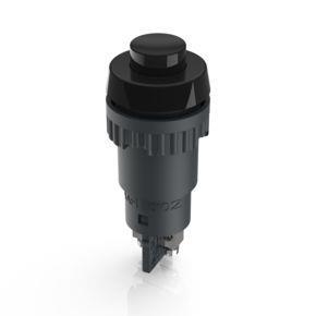 RAFI 1101020010104 | Drucktaster, 16.2 mm, tastend, 1 S, Blende schwarz