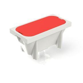 RAFI 3140020610000 | RF 19, Leuchtfeld, ½ x 1-teilig, Leuchtmittel rot, Blende rot