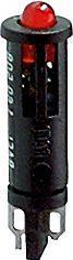 RAFI 1695088040000 | Signalleuchte mit integrierter LED, 5 mm, LED vorstehend, Leuchtmittel rot, 28 V, Lötanschluss