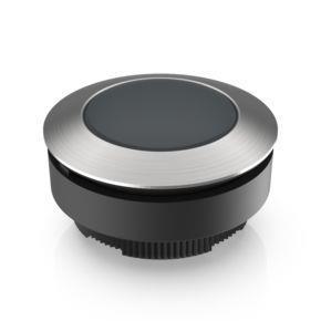 RAFI 1302900210100 | RAFIX 30 FS + , Drucktaster, Bund rund, tastend, Frontring Edelstahl, Blende schwarz