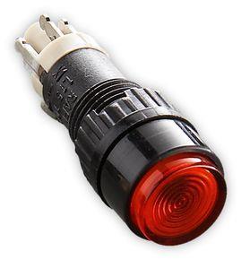 RAFI 1151065011300 | Leuchtdrucktaster 9.1 mm, mit eingebauter LED, tastend, 1 Ö + 1 S, Blende rot
