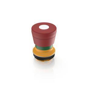 RAFI 1302731012200 | RAFIX 22 FS + , Not-Halt, beleuchtbar, Rückstellung durch Ziehen, Pilzkopf rot, beleuchtbar