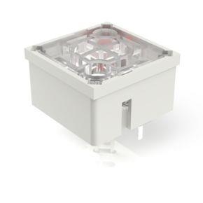 RAFI 3141000410000 | RF 15, Silber, Punktausleuchtung, 2,9 ± 0,6 N, Leuchtmittel rot, Blende farblos, 1 S