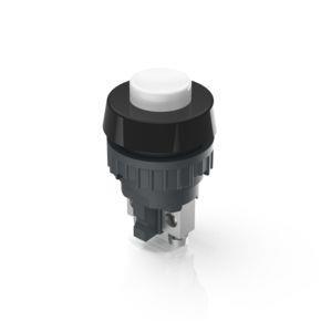 RAFI 1100010010205 | Drucktaster, 15.2 mm, Schraubanschluss, tastend, 1 S, Blende weiß