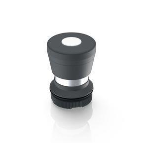 RAFI 1302761012200 | RAFIX 22 FS + , Leuchtpilzdrucktaster, rastend, Pilzkopf schwarz