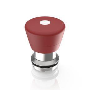 RAFI 1302831010300 | RAFIX 22 FSR, Not-Halt, Bund rund, Pilz Kunststoff, beleuchtet, Rückstellung durch Ziehen, Pilzkopf rot, beleuchtbar