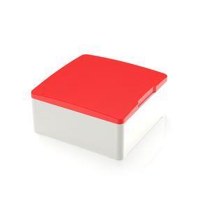 RAFI 5055120212300 | MICON 5, Stößel quadratisch 18 mm, mit mechanischem Anschlag, rot, GH 9,55 mm