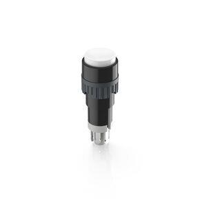 RAFI 1151063010214 | Drucktaster, 9.1 mm, 1Ö+1S, tastend, 1 Ö + 1 S, Blende weiß