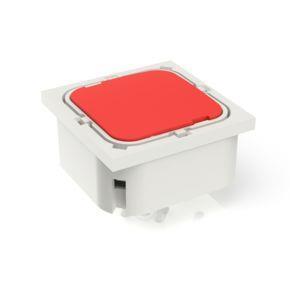 RAFI 3140020110000 | RF 19, Gold, Vollausleuchtung, 2,9 ± 0,6 N, Leuchtmittel rot, Blende rot, 1 S