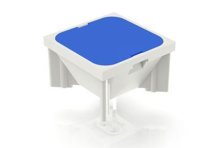 RAFI 3140016590000 | RF 19, Leuchtfeld, 1 x 1-teilig, Leuchtmittel blau, Blende blau