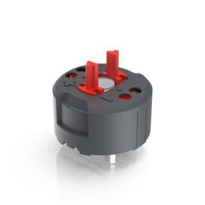 RAFI 1201264049000 | RAFIX FS Schaltelement Not-Halt PCB, Gold, für SMT LED, 2 Ö, mit Lichtleiter