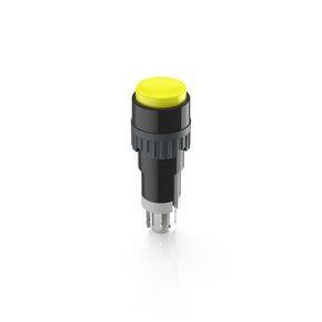 RAFI 1151063010410 | Drucktaster, 9.1 mm, 1Ö+1S, tastend, 1 Ö + 1 S, Blende gelb