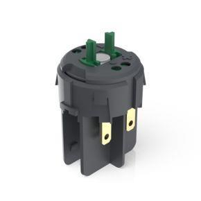 RAFI 1201265059000 | RAFIX FS Schaltelement Not-Halt QC, Gold, Lichtleiter, für LED Clip, 2 S