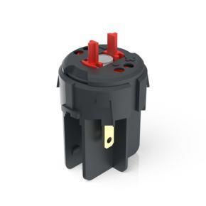 RAFI 1201267019000 | RAFIX FS Schaltelement Not-Halt QC, Silber, Lichtleiter, für LED Clip, 1 Ö