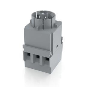 RAFI 1201231050000 | RAFIX 16, Schaltelement Universal, Silber, mit Lampenfassung, Schraubanschluss, tastend, für W 2 x 4,6d, 2 S