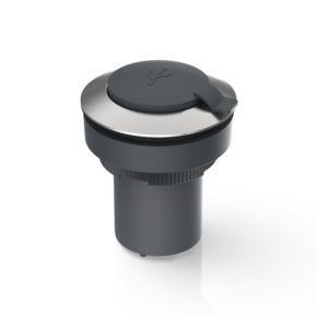 RAFI 1302990210700 | RAFIX 30 FS + , USB-Durchführung, Bund rund, Frontring Edelstahl