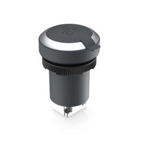 RAFI 1100992010018 | RAMO 22 F, RJ45, Bund rund, Frontring silbermetallic, RJ 45 CAT 5