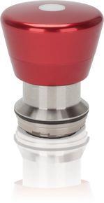 RAFI 1302831110300 | RAFIX 22 FSR, Not-Halt, Bund rund, Pilz Metall, beleuchtet, Rückstellung durch Ziehen, Pilzkopf rot, beleuchtbar