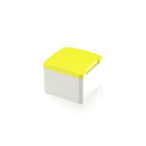 RAFI 5055120012400 | MICON 5, Stößel quadratisch 11 mm, mit mechanischem Anschlag, gelb, GH 9,55 mm