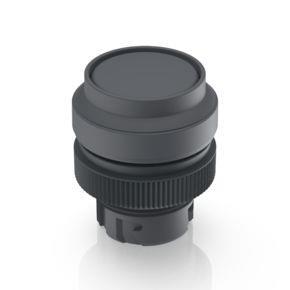 RAFI 1302405010707 | RAFIX 22 QR, Drucktaster, Frontring vorstehend, Bund rund, tastend, Frontring schiefergrau, Blende schiefergrau