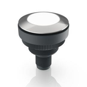 RAFI 1110710010220 | RAMO 30 I, M12, Bund rund, Leuchtmittel weiß, Blende weiß, M12 4-polig A-kodiert