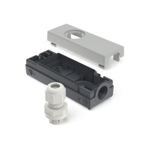 RAFI 1208104060000 | E-BOX modular, Gehäuse, 250 V, 22,3 mm, seitlich M16, hellgrau