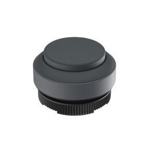 RAFI 1302702010101 | RAFIX 22 FS + , Drucktaster, Blende vorstehend, Bund rund, tastend, Frontring schwarz, Blende schwarz