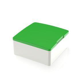 RAFI 5055120212500 | MICON 5, Stößel quadratisch 18 mm, mit mechanischem Anschlag, grün, GH 9,55 mm