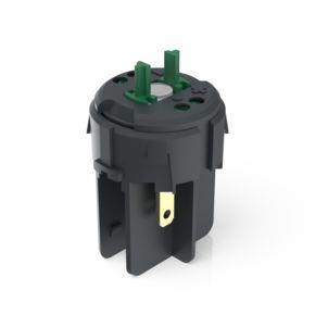 RAFI 1201267029000 | RAFIX FS Schaltelement Not-Halt QC, Silber, Lichtleiter, für LED Clip, 1 S