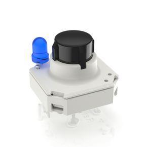 RAFI 3141008300000 | RF 15 R, Gold, hoch Punktausleuchtung 1 LED, 2,9 ± 0,6 N, Leuchtmittel blau, 1 S