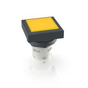 RAFI 1651245511403 | RAFIX 16, Leuchtvorsatz, Bund quadratisch anreihbar, flache Blende, Blende gelb