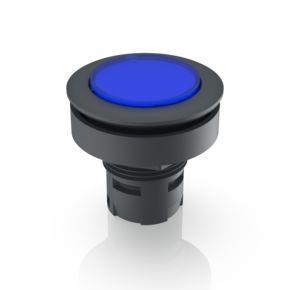 RAFI 1300900111600 | RAFIX 16 F, Leuchtdrucktaster, Blende flach, Bund rund, Blende blau
