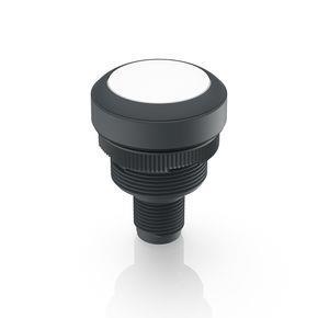 RAFI 1100710010221 | RAMO 22 I, M12, Bund rund, Leuchtmittel weiß, Blende weiß, M12 4-polig A-kodiert