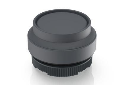 RAFI 1302704010707 | RAFIX 22 FS + , Drucktaster, Frontring vorstehend, Bund rund, tastend, Frontring schiefergrau, Blende schiefergrau