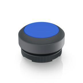 RAFI 1302700012601 | RAFIX 22 FS + , Leuchtdrucktaster, Blende flach, Bund rund, tastend, Frontring schwarz, Blende blau