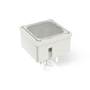 RAFI 3142009150000 | RF 15, Silber, Vollausleuchtung, 2,9 ± 0,6 N, Leuchtmittel gelb, Blende farblos, 1 S