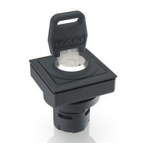 RAFI 1300960510000 | RAFIX 16 F, Schlüsselschalter, Bund quadratisch, 1 x 90°, Form L, rastend