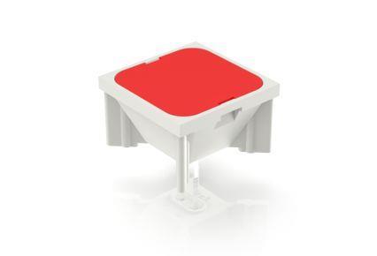 RAFI 3142000510000 | RF 15, Leuchtfeld, Vollausleuchtung, Leuchtmittel rot, Blende rot