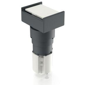RAFI 1151080770000 | LUMOTAST 75 IP65, Leuchtdrucktaster, Bund rechteckig, Blende flach, tastend, 2 Ö + 2 S