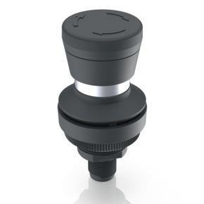 RAFI 1110610010001 | RAMO 30 T, Pilzdrucktaster, M12, Bund rund, rastend, 2 Ö