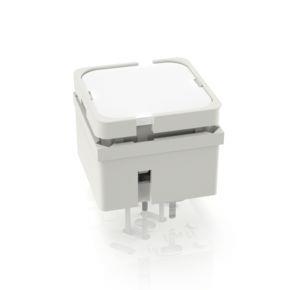 RAFI 3141007070000 | RF 15 H, Silber, unbeleuchtet, 2,9 ± 0,6 N, Blende weiß, 1 S