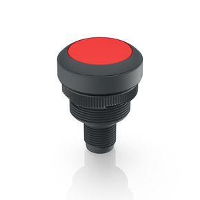 RAFI 1100710010331 | RAMO 22 I, M12, Bund rund, Leuchtmittel weiß, Blende rot, M12 4-polig A-kodiert