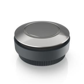 RAFI 1302901210000 | RAFIX 30 FS + , Leuchtdrucktaster Ringausleuchtung, Bund rund, Frontring Edelstahl, Farbe transparent, Blende Edelstahl