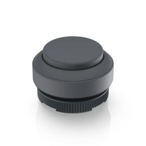 RAFI 1302702010707 | RAFIX 22 FS + , Drucktaster, Blende vorstehend, Bund rund, tastend, Frontring schiefergrau, Blende schiefergrau