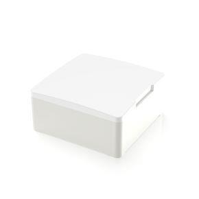 RAFI 5055120212200 | MICON 5, Stößel quadratisch 18 mm, mit mechanischem Anschlag, weiß, GH 9,55 mm