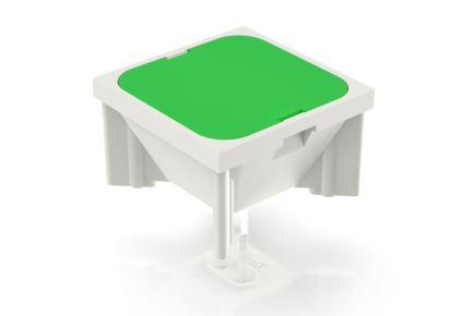 RAFI 3140020520000 | RF 19, Leuchtfeld, 1 x 1-teilig, Leuchtmittel grün, Blende grün